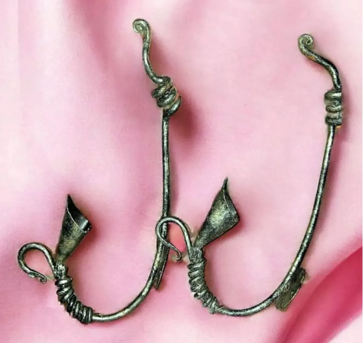 Vintage Pair Wrought Iron Wall Candle Sconces - Image 1