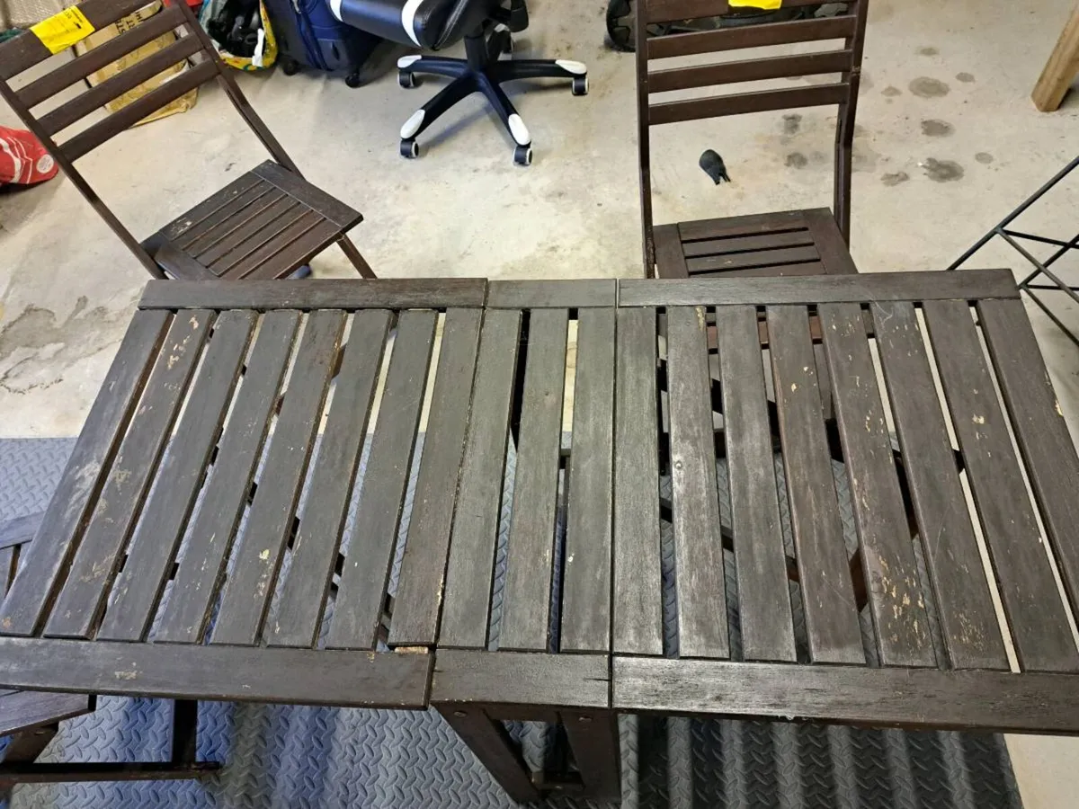 Garden table and chairs - Image 3