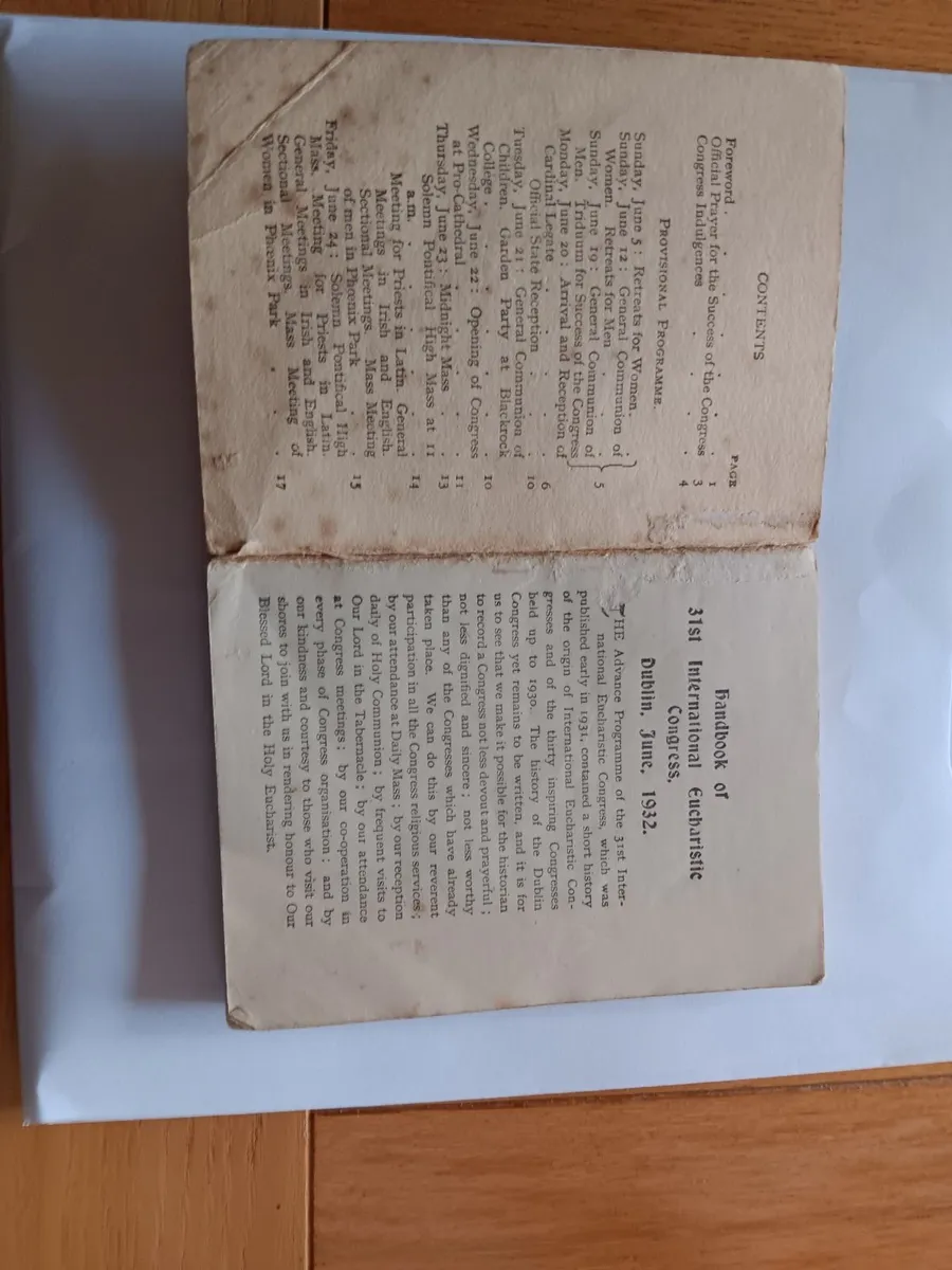 Handbook of the Eucharistic Congress Dublin 1932 - Image 2
