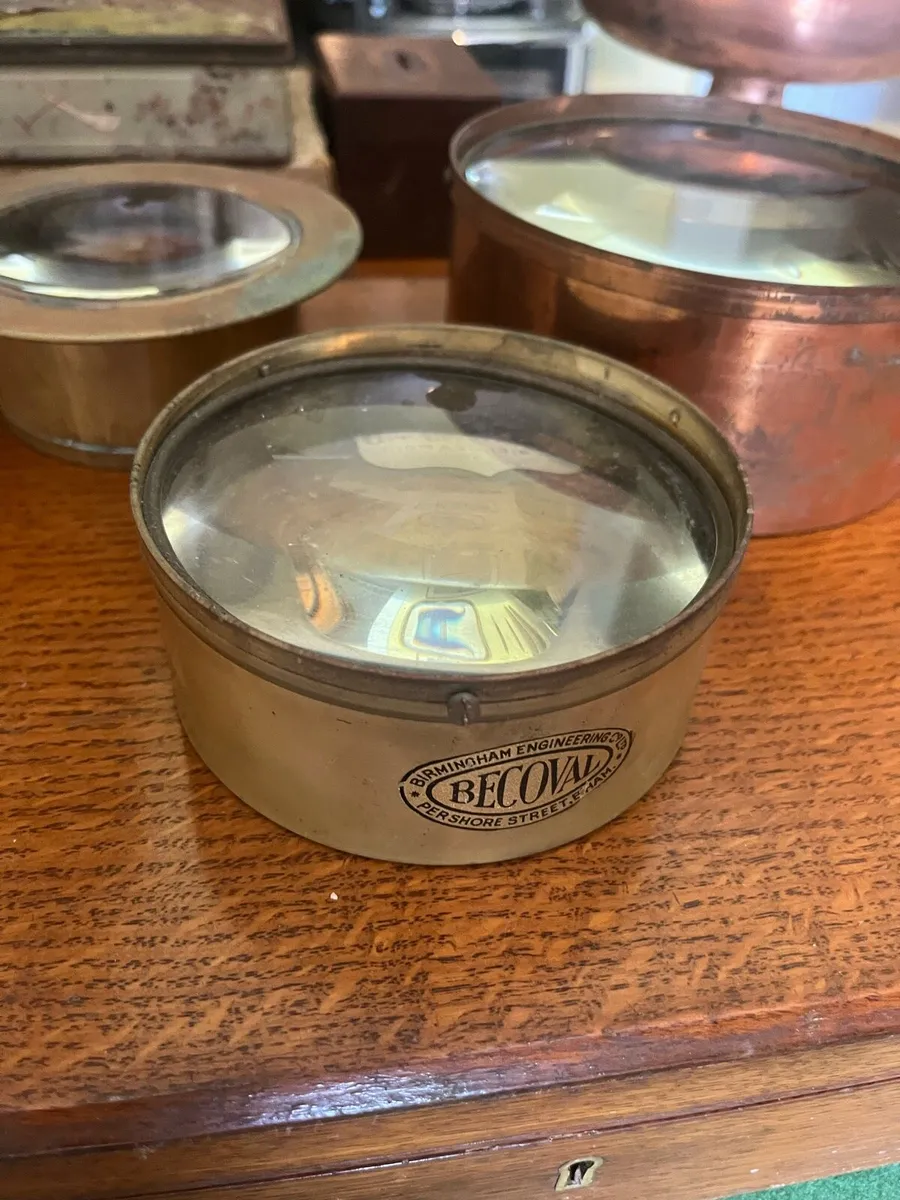 Antique Maritime Charts Magnifying Lenses - Image 2
