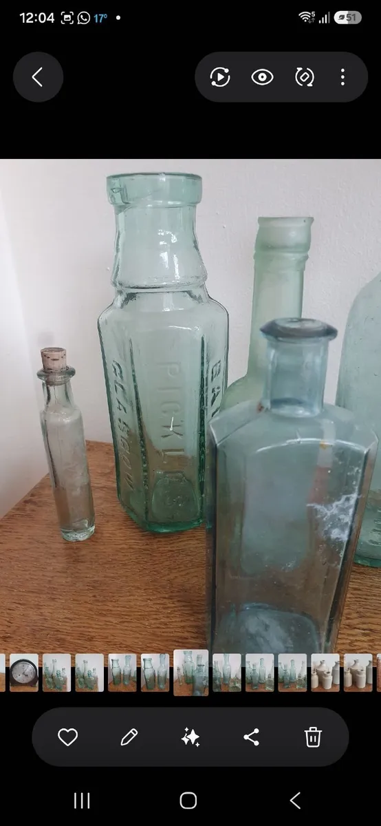 Antique glass bottles - Image 3