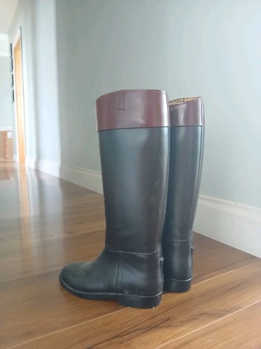 Aigle Hunting Rubber Boots - Image 1