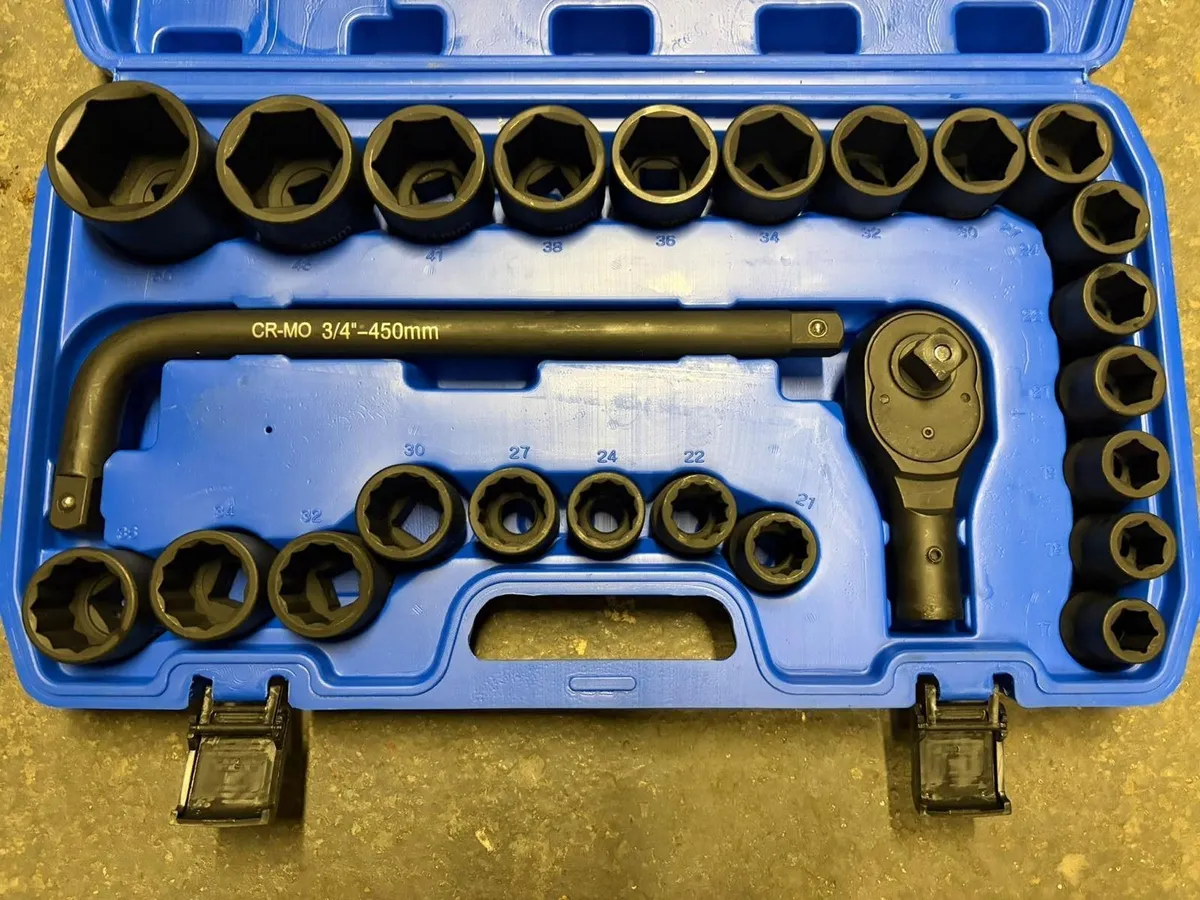 🔥🔧 BRAND NEW 30PC 3/4” DRIVE IMPACT SOCKET SET! - Image 2