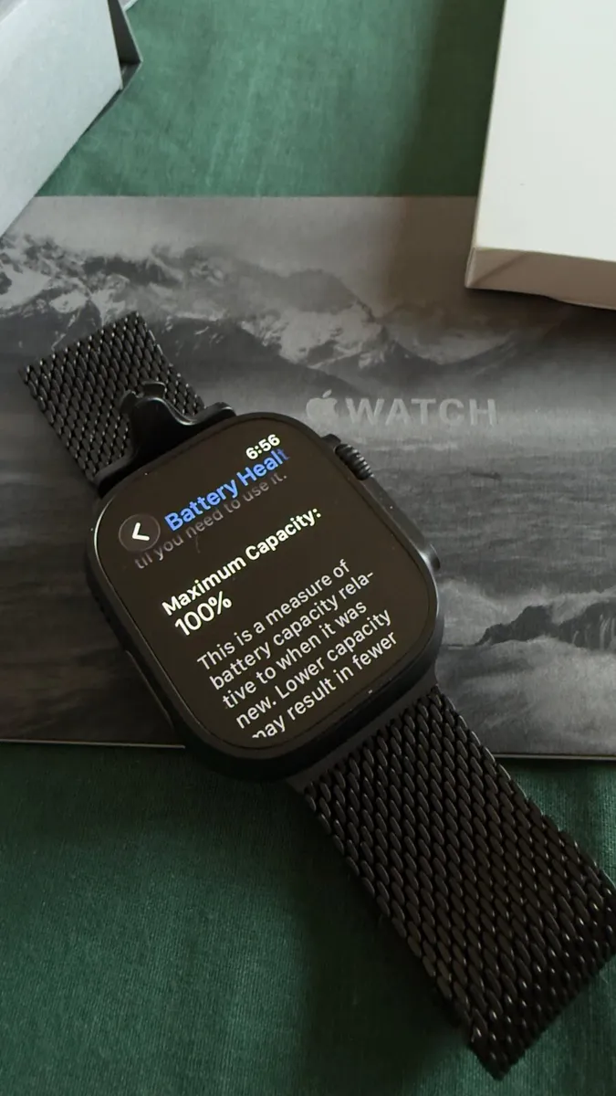 Apple Watch Ultra 3 with titanium Milanese loop - Image 2