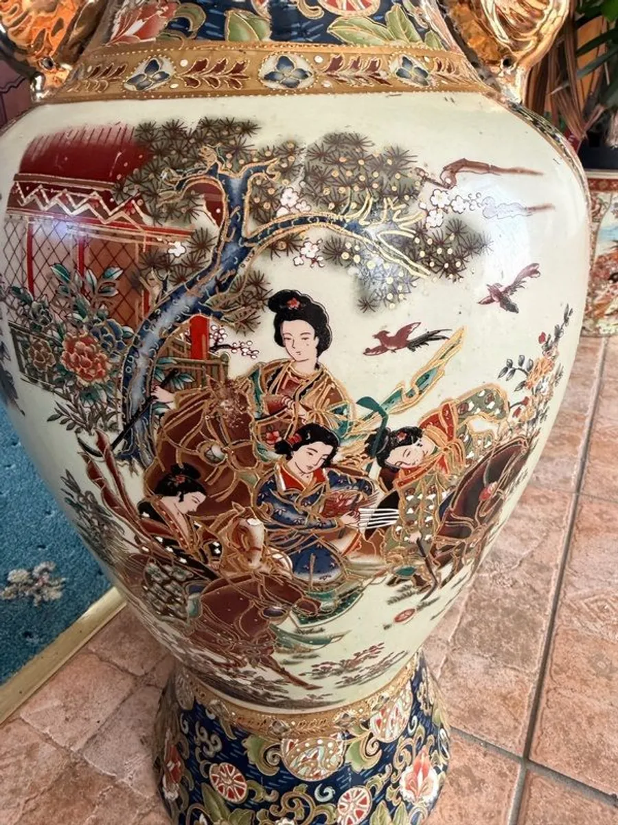 Large chinese porcelain floor vase - Image 3
