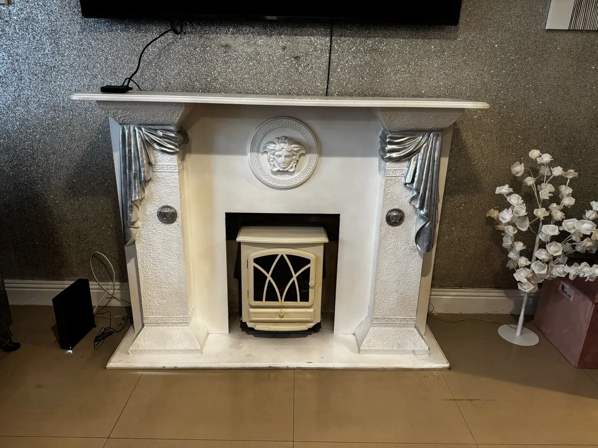 Versace inspired Fireplace inc stove - Image 3