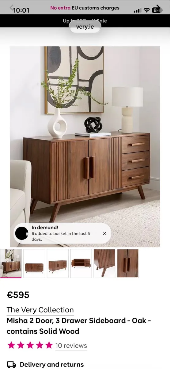 Oak Sideboard - Image 4
