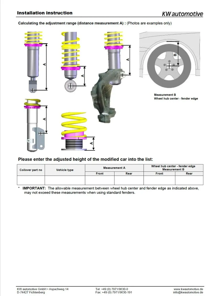 Volkswagen - KW Coilover Sport Suspension Kit - Image 3
