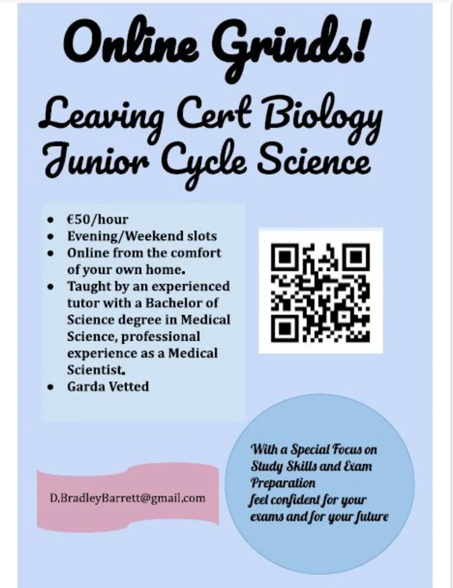 Junior Cycle Science Grinds