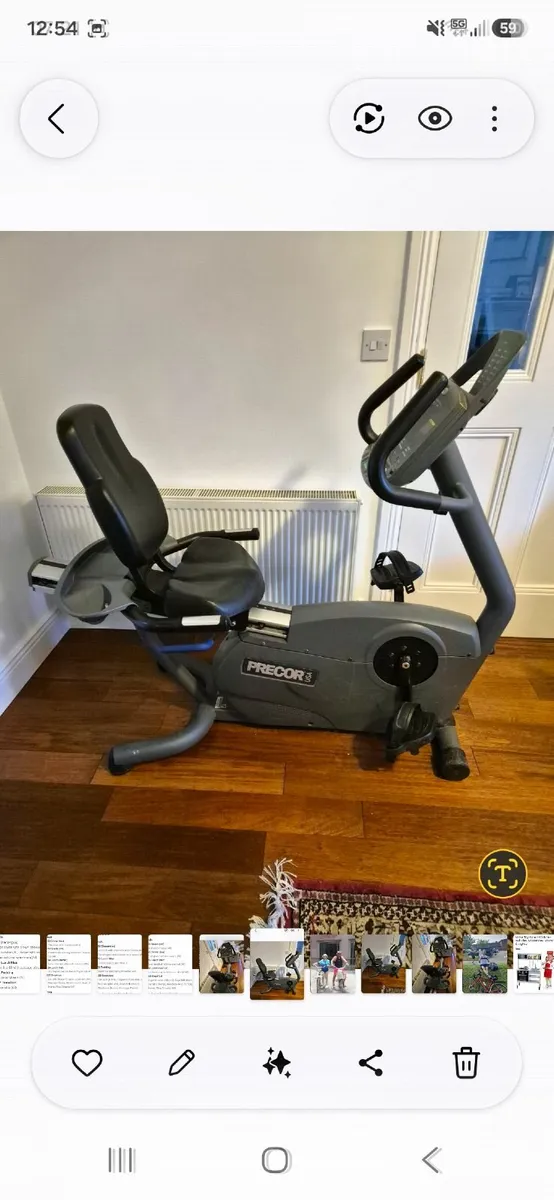 Precor Recumbent Fitness bike - Image 1