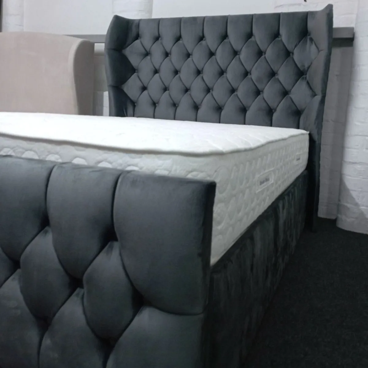 Free Delivery New Dubai Wingback Beds - Image 1