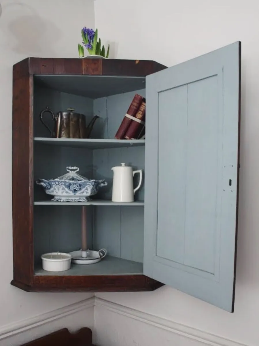 Large Antique Corner Cupboard - Image 2