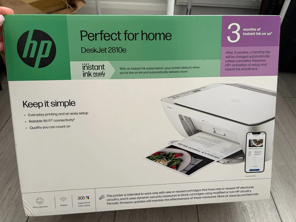 HP DeskJet 2810e wireless colour printer - Image 1