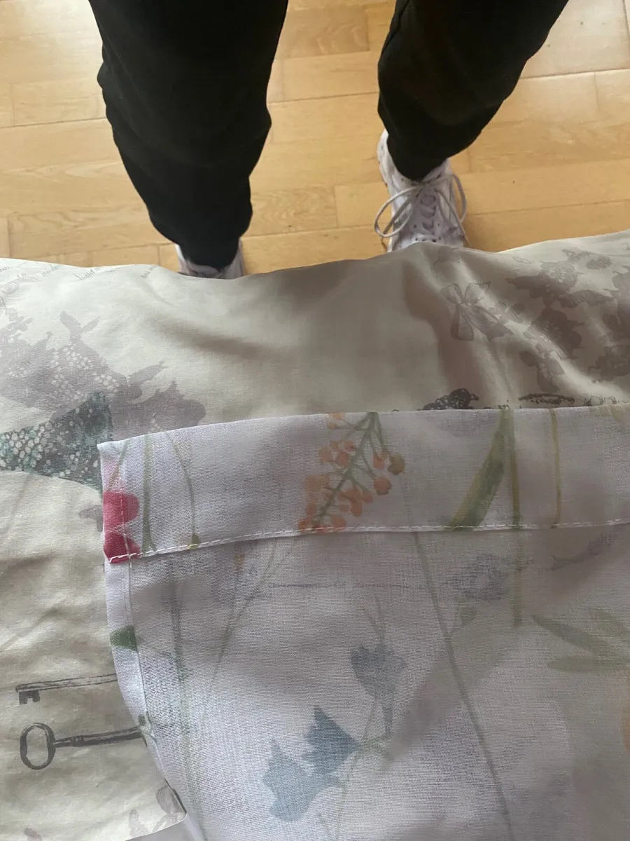 Watercolour voil curtains - Image 4