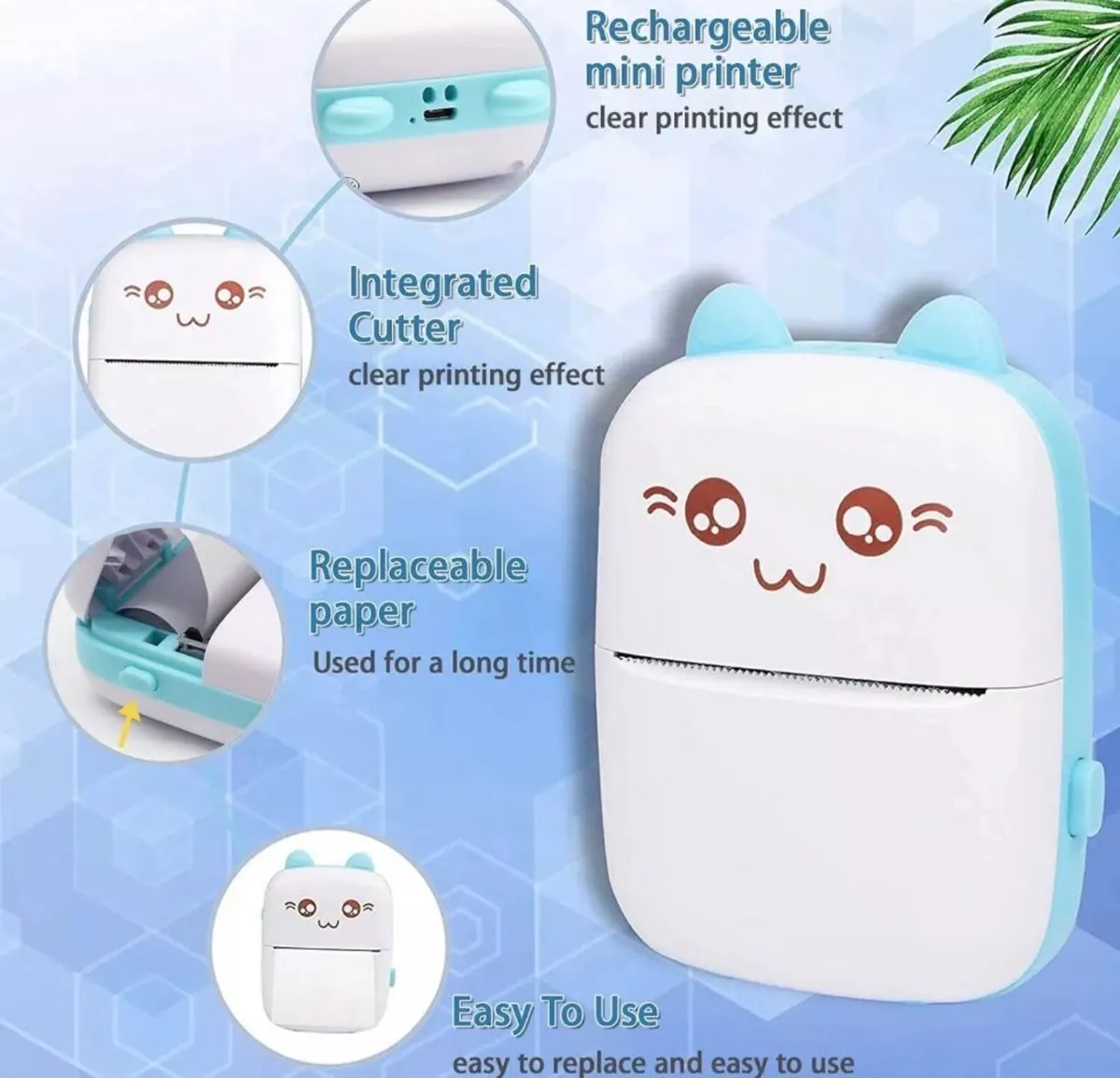 NEW Mini Bluetooth Thermal Printer + 5 Rolls - Image 3