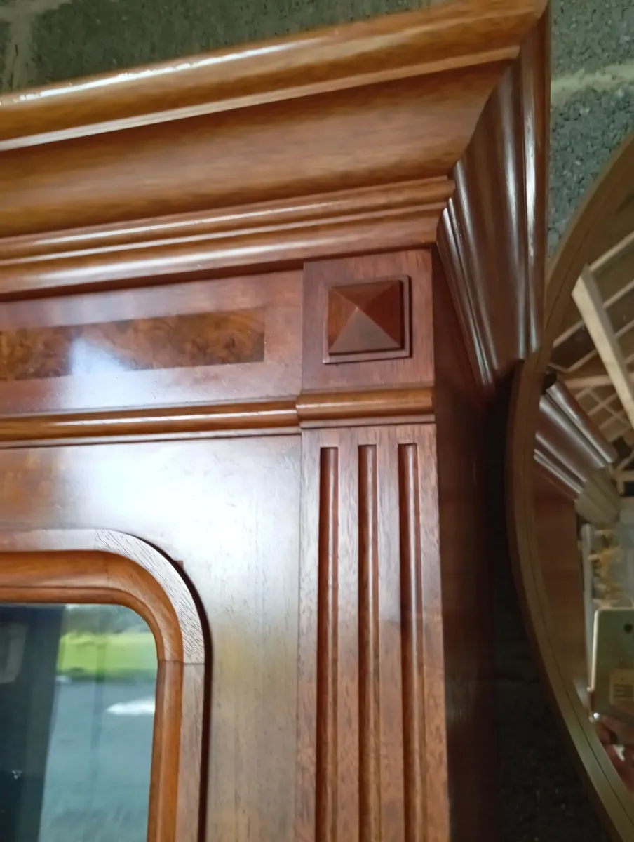 Antique burr walnut cabinet. - Image 3