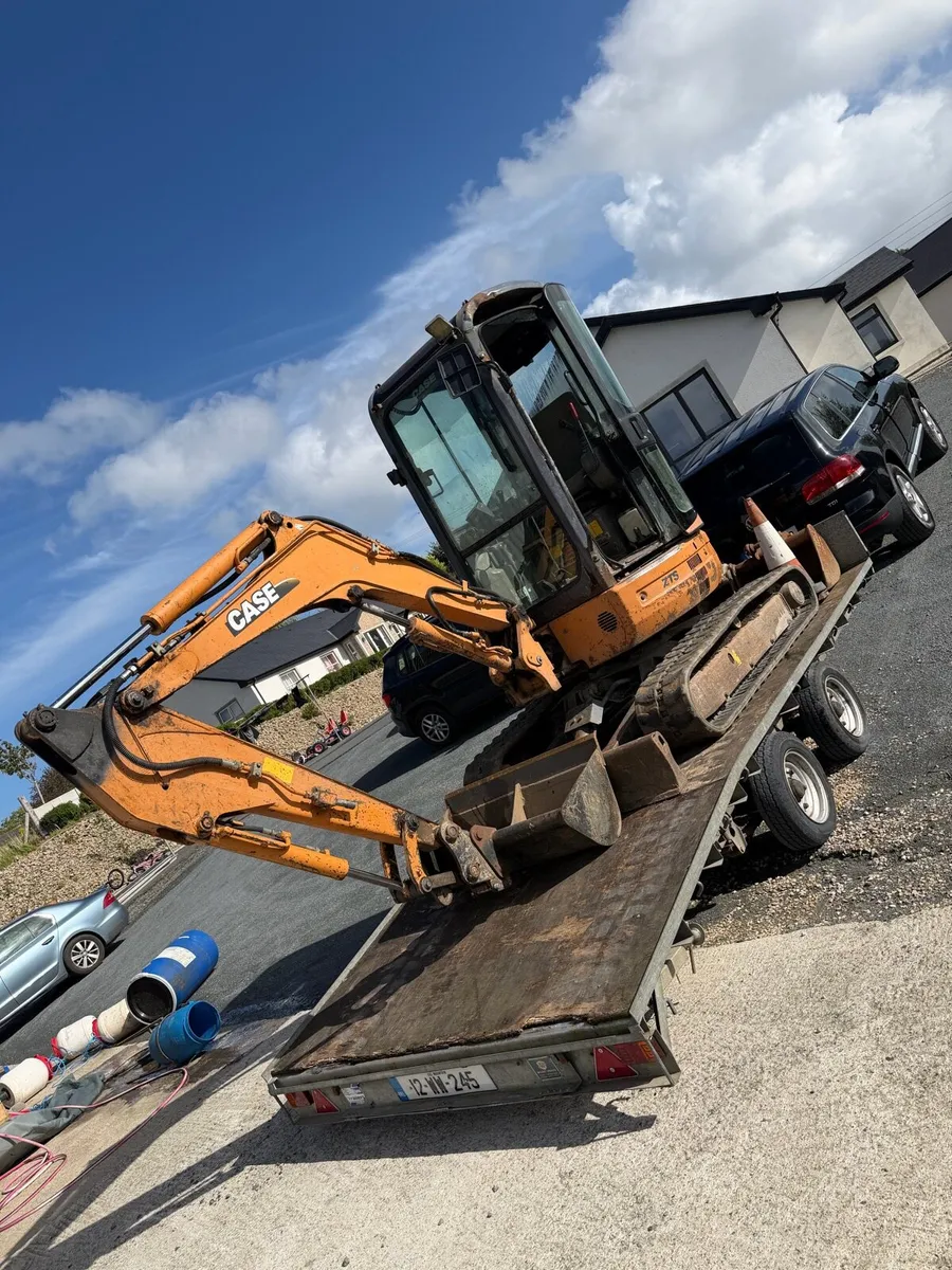 Digger trailer and Jeep - Image 1
