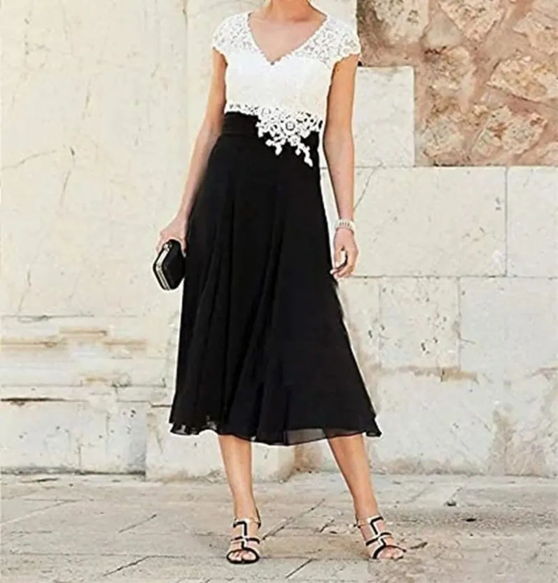 Black and White Occasion Jacques Vert Dress - Image 1