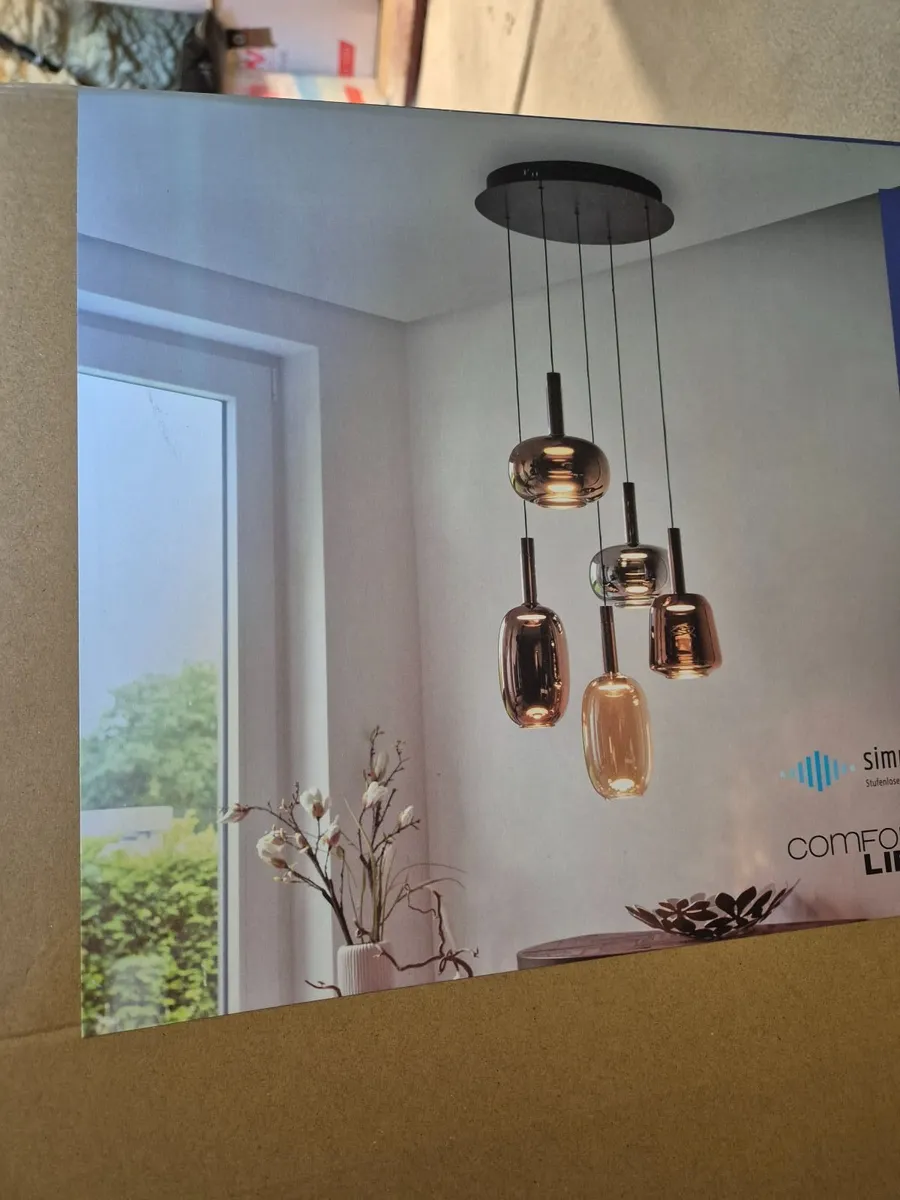 Paul Neuhaus 5-light LED pendant New + unused - Image 1
