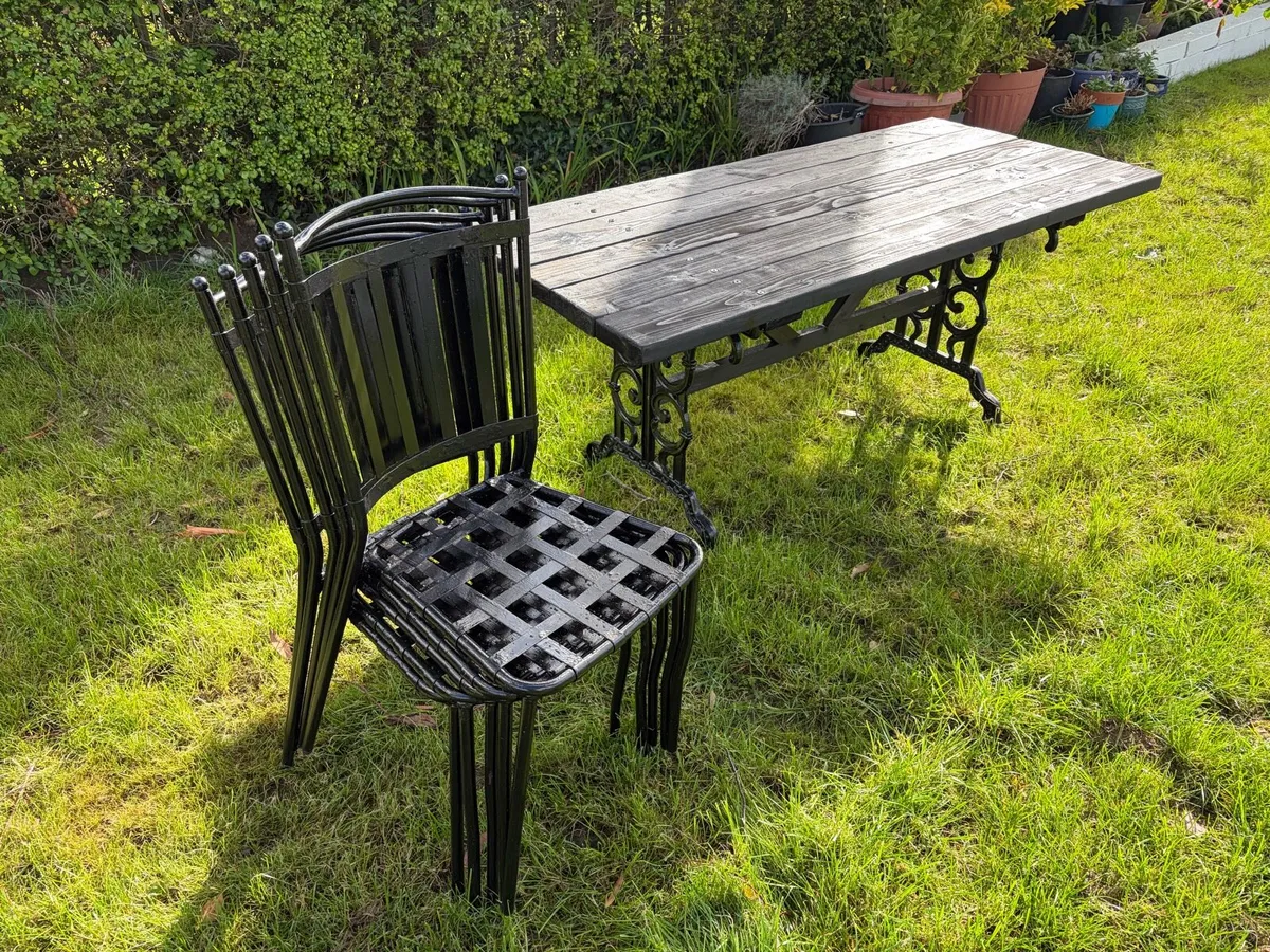 5 garden chairs new - Image 3