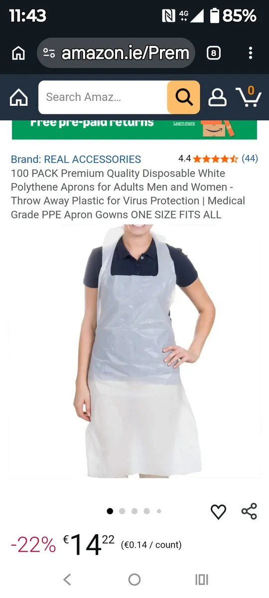 500 Plastic Aprons - Image 1