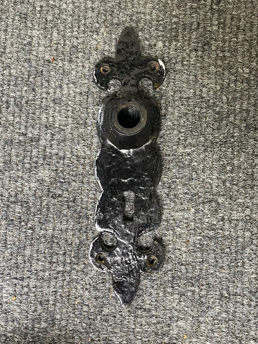 Vintage Style Black Door Handles - Image 2