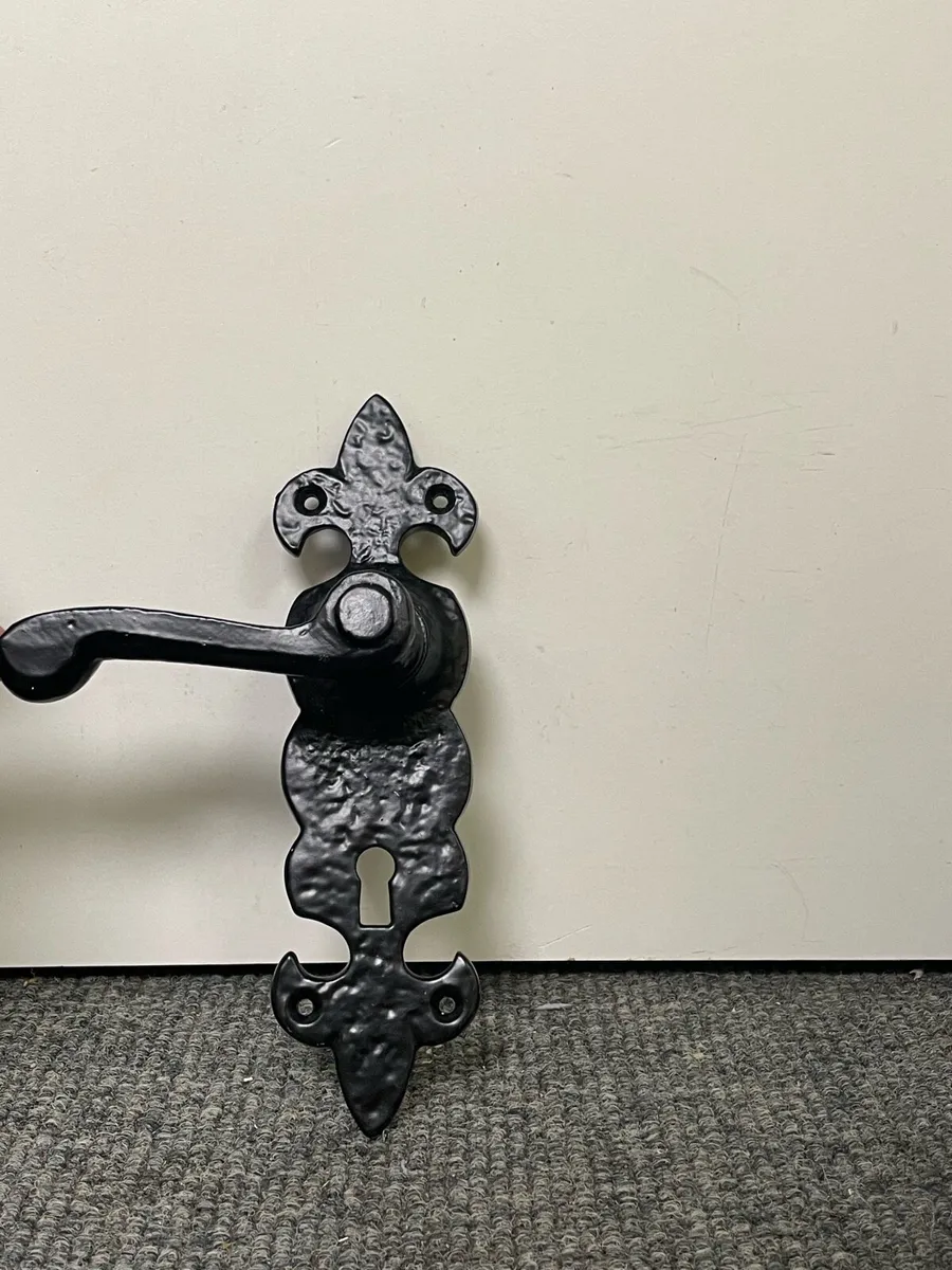 Vintage Style Black Door Handles - Image 4