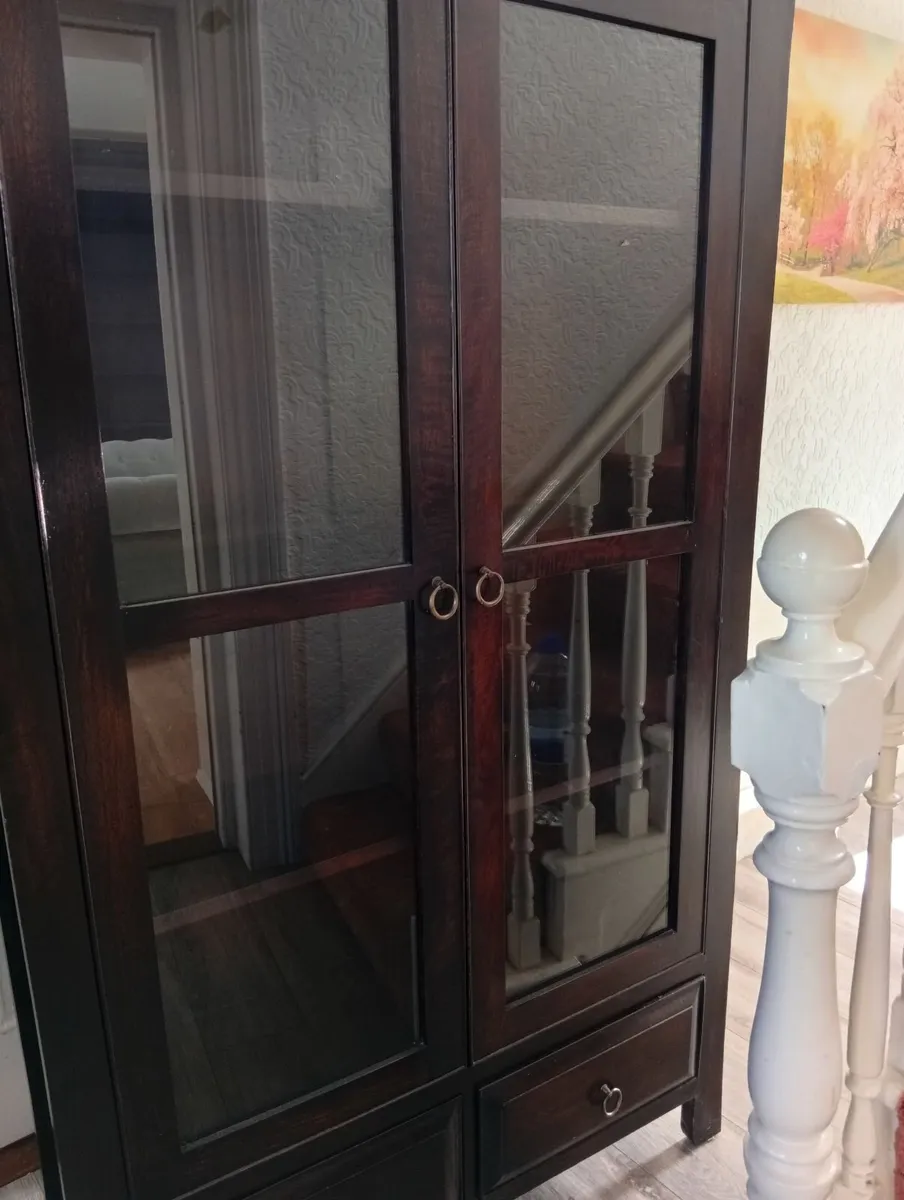 dark wood cabinet - Image 4