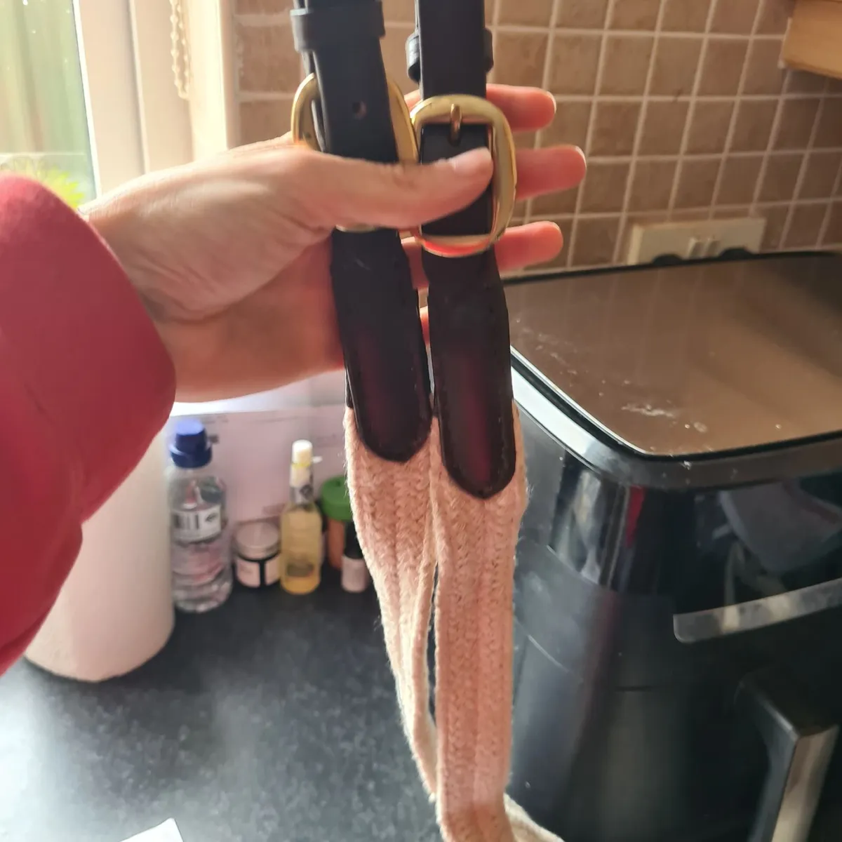 Equestrian polo reins