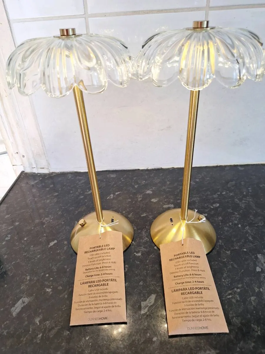 Two LED  portable rechargeable lamps - Image 2