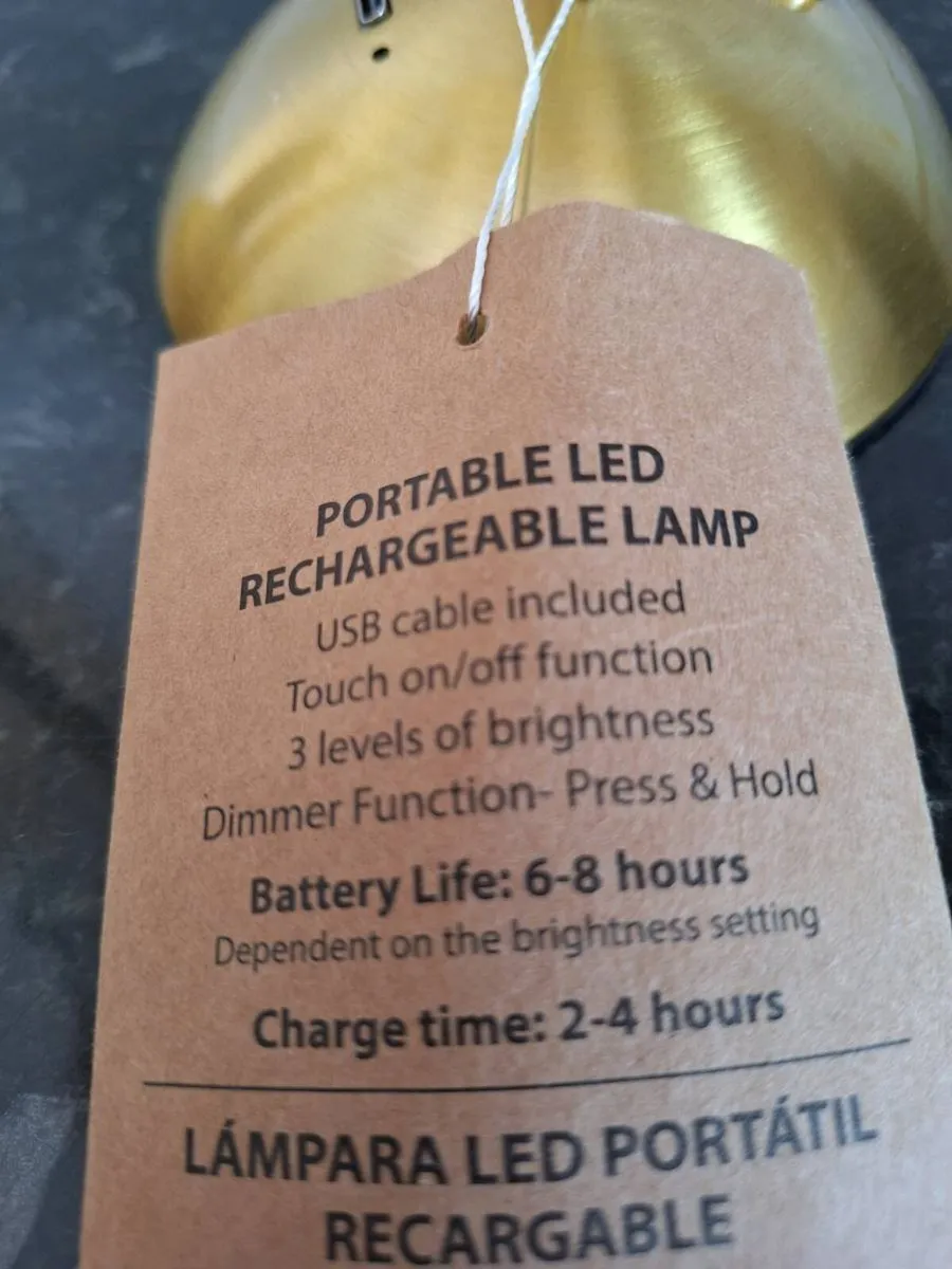 Two LED  portable rechargeable lamps - Image 3