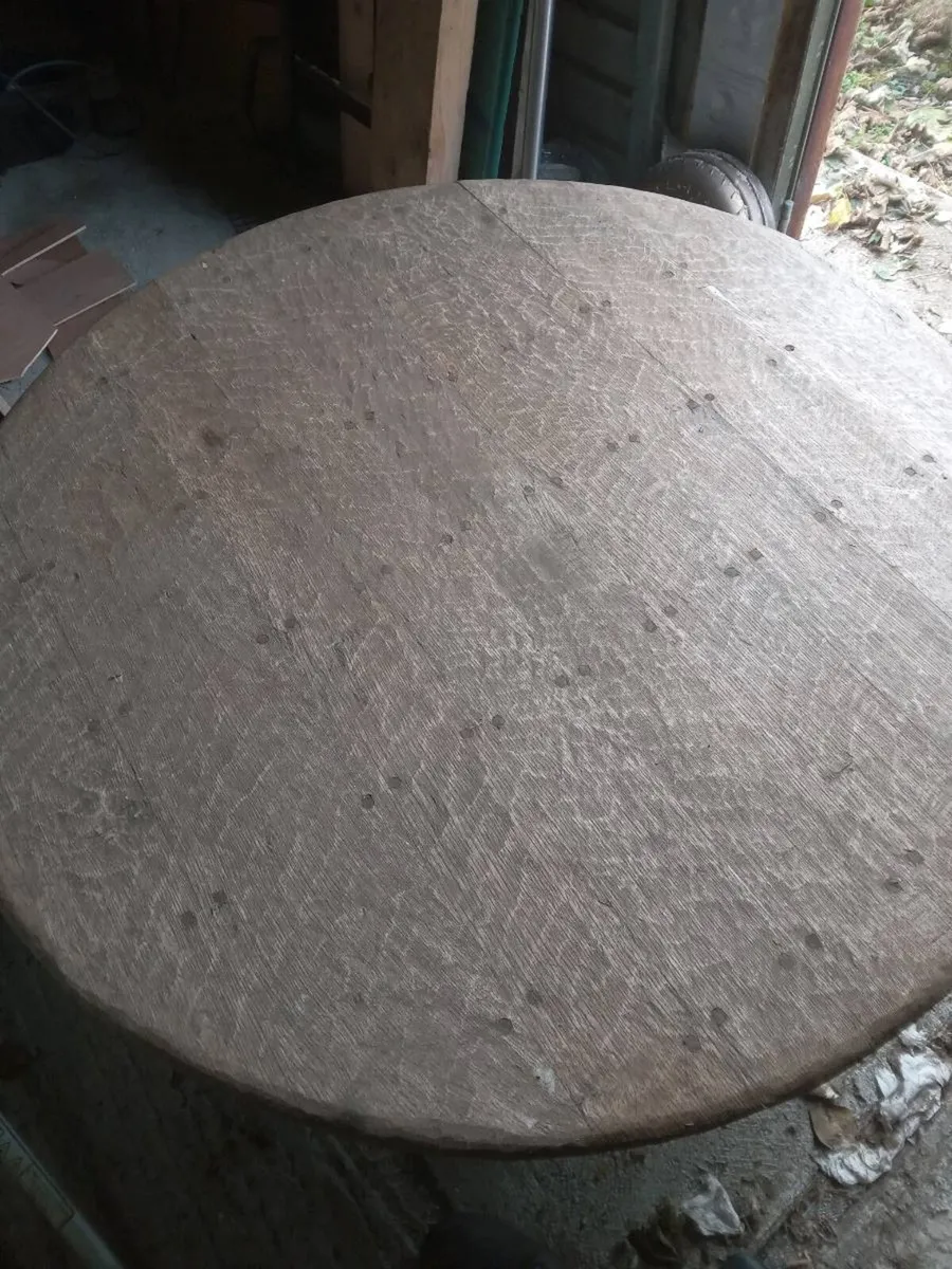 Armchair couch oak table. - Image 2