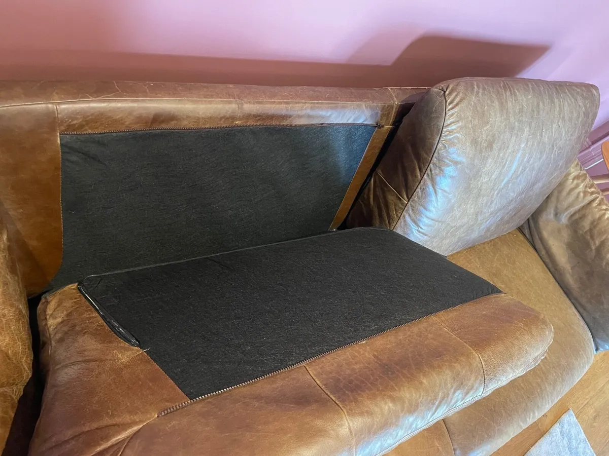 Leather Natuzzi Sofa - Image 2