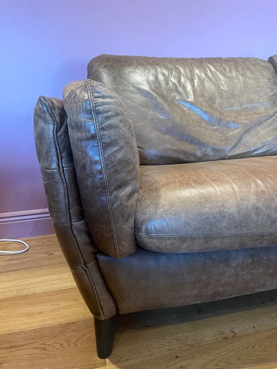 Leather Natuzzi Sofa - Image 3