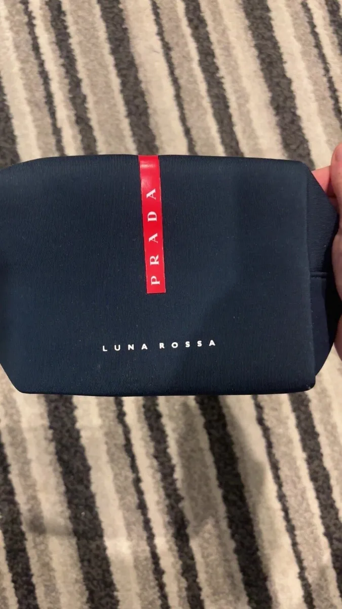Prada Luna Rossa Navy Wash Bag - Image 2