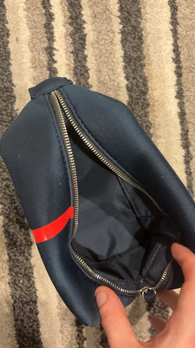 Prada Luna Rossa Navy Wash Bag - Image 3