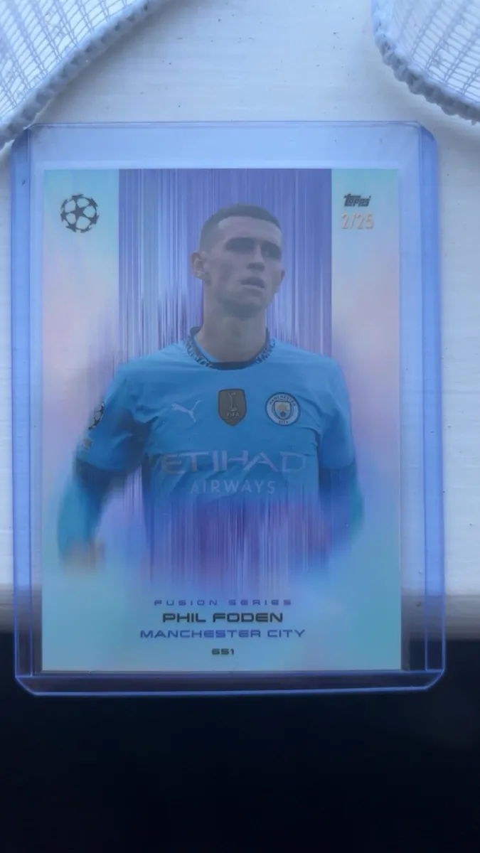 Phil Foden 2/25 Man City Topps Football Card - Image 1