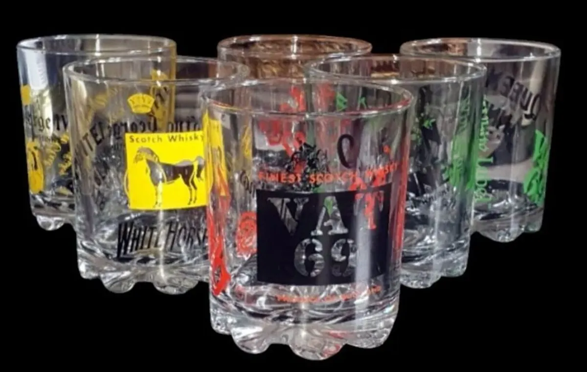 Vintage 1960s Scotch Whisky Glasses - Set of 6 - Image 1