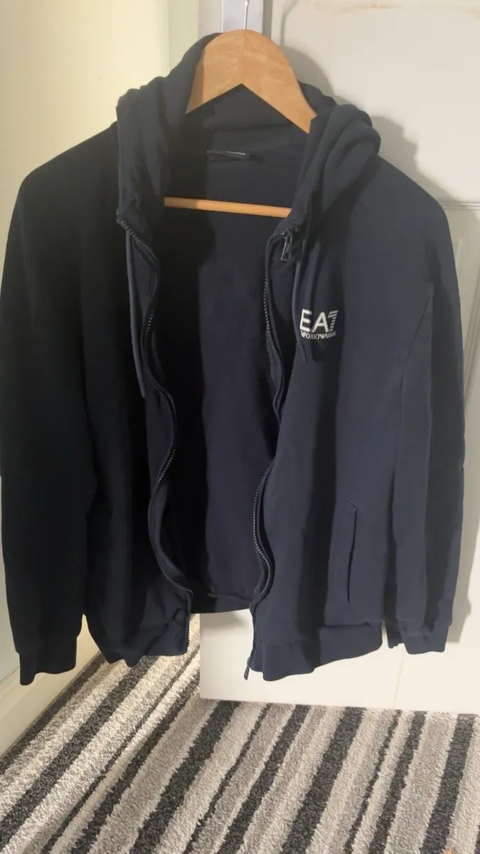 EA7 Emporio Armani Hoodie Broken Zip - Image 1