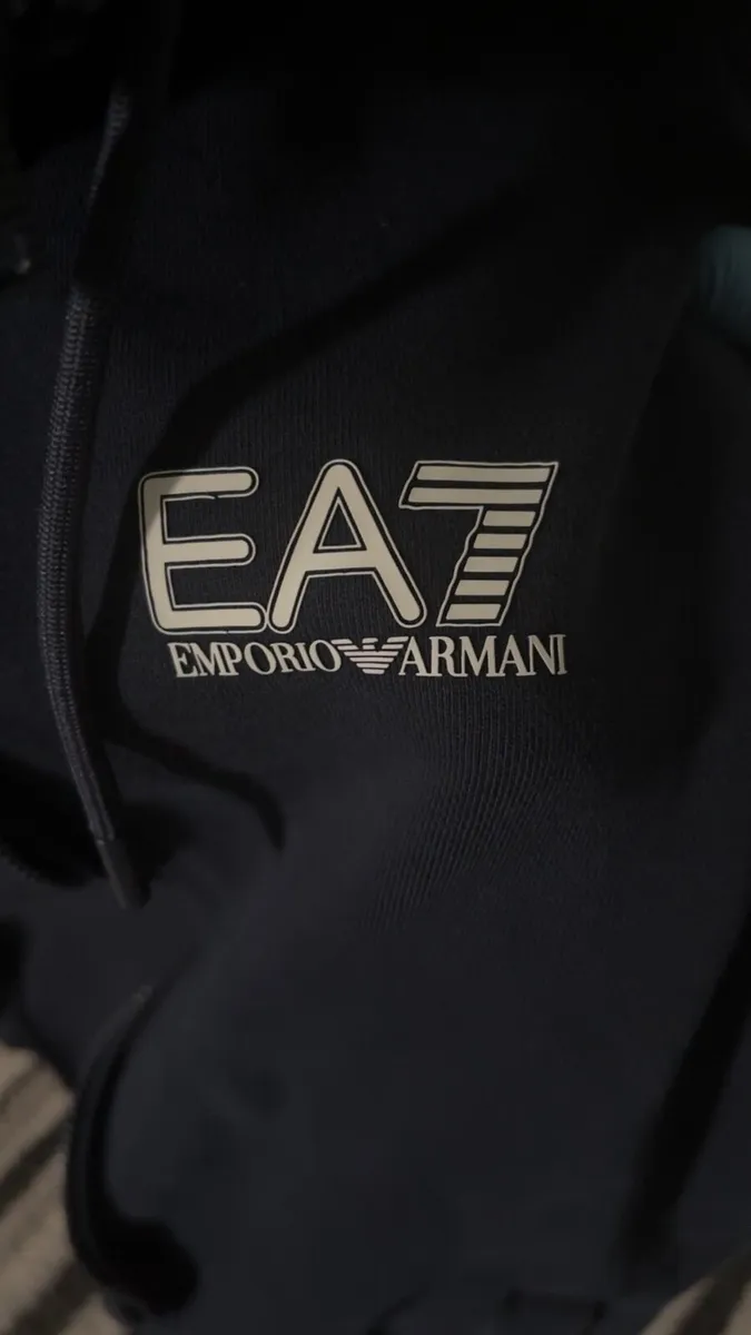 EA7 Emporio Armani Hoodie Broken Zip - Image 2