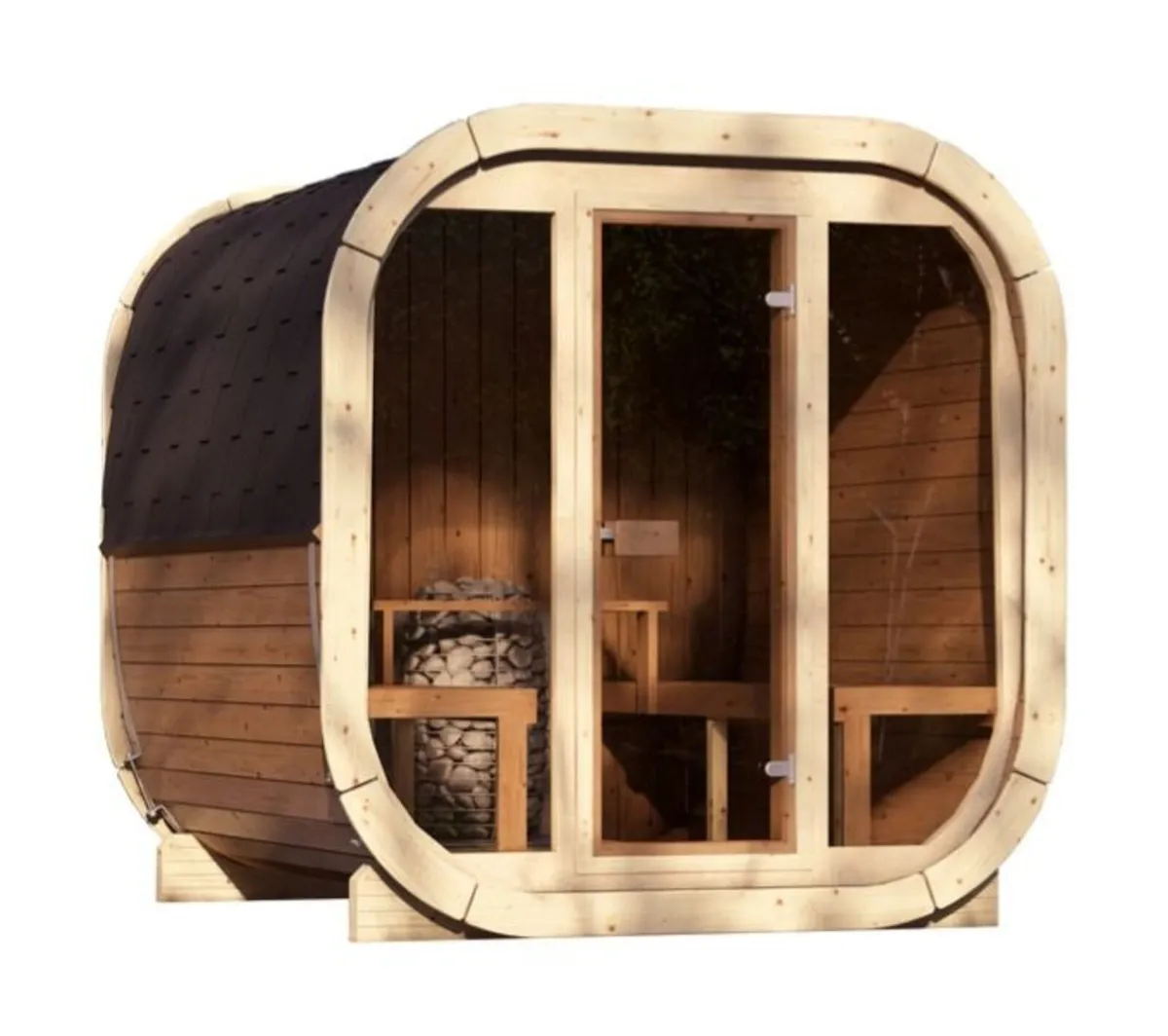 SKOG ÜKS220 Thermowood Cube Outdoor Sauna - Image 1