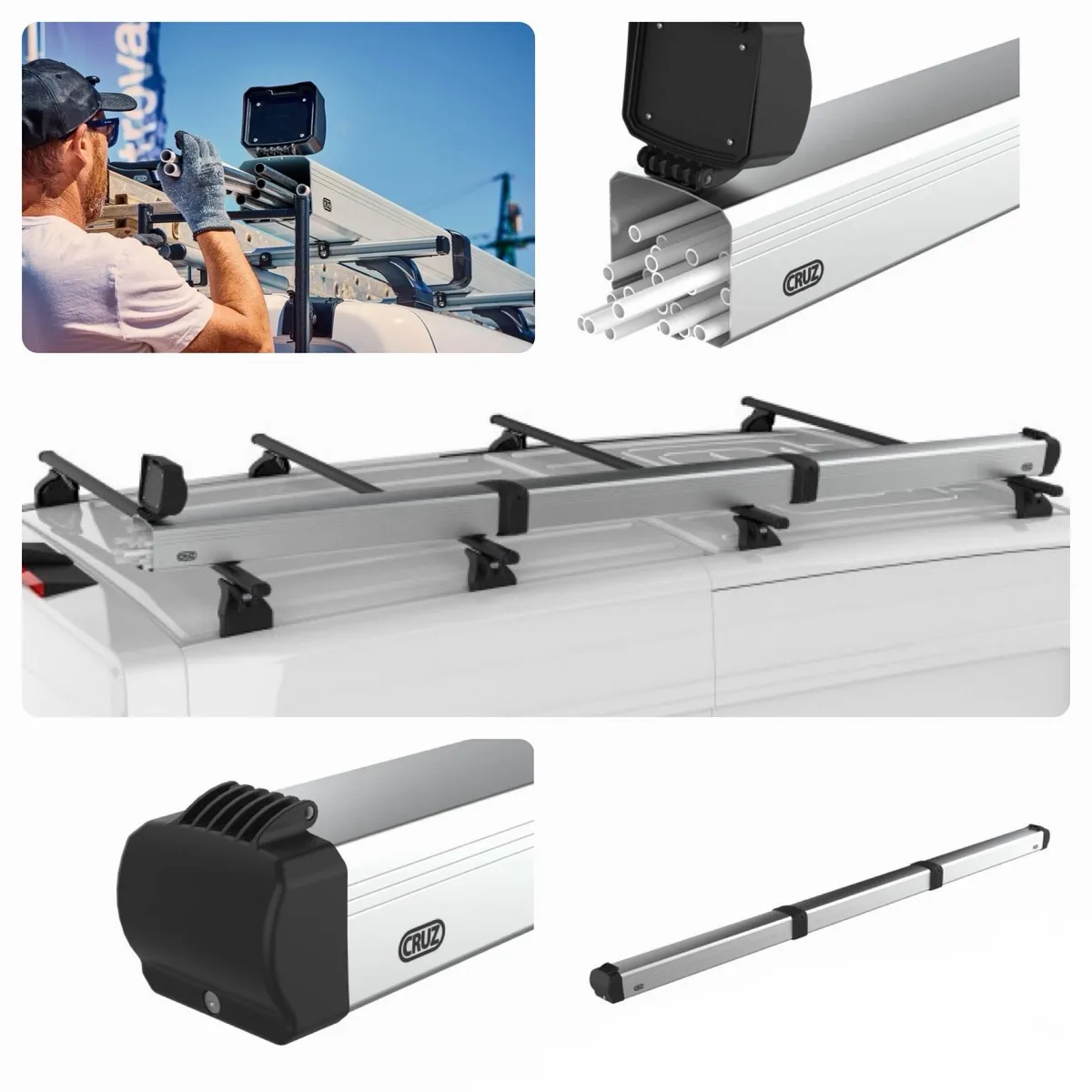Cruz Aluminium Pipe Carrier 3m - Image 1