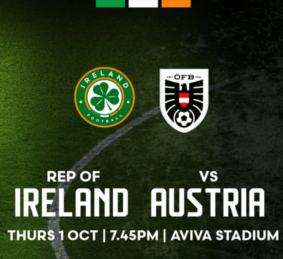 Ireland v Austria 1 x Adult Ticket