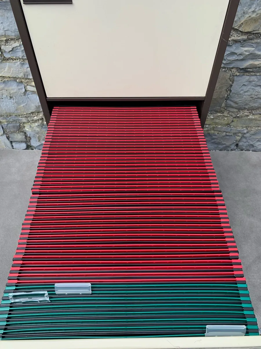 Vintage Escoline Four Drawer Filing Cabinet. - Image 3