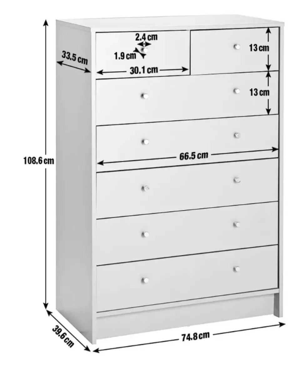 7-Drawer Chest of Drawers - Image 2