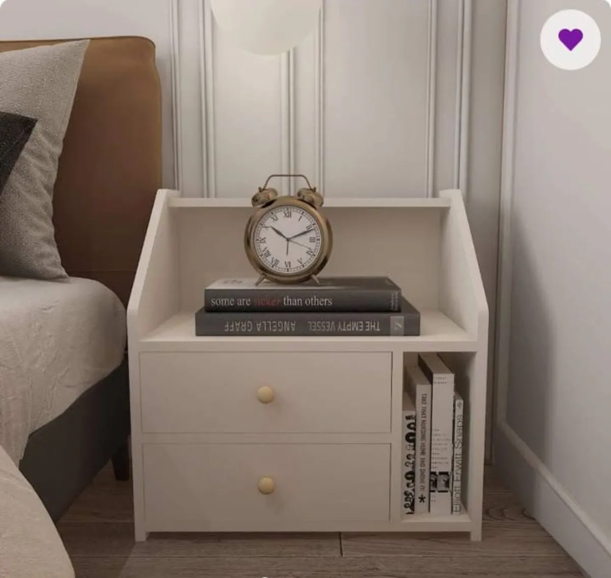 Bedside Table / Nightstand with Drawers - Image 2