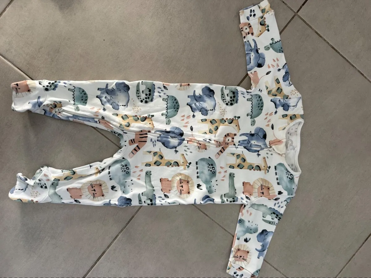 Baby Sleepsuits 6-9 months - Safari Animals-Next - Image 3