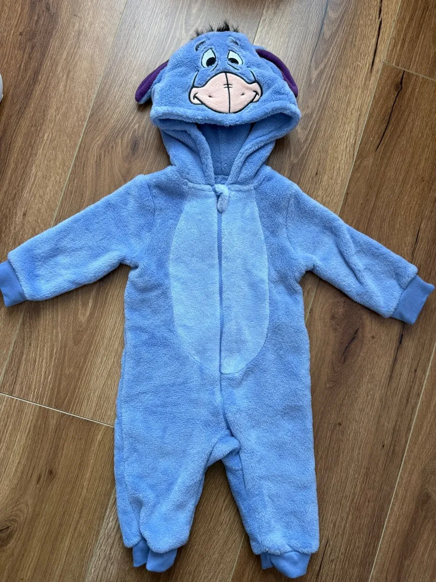 Disney Eeyore Fleece Onesie 6-9M - Image 2
