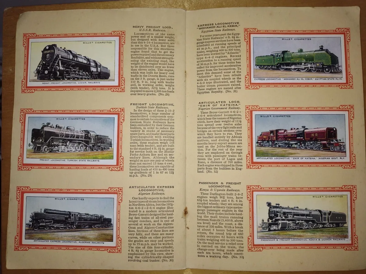 Railway engines - Album c. 1938 W.D. & H.O. Wills - Image 3