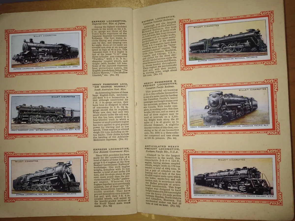 Railway engines - Album c. 1938 W.D. & H.O. Wills - Image 4